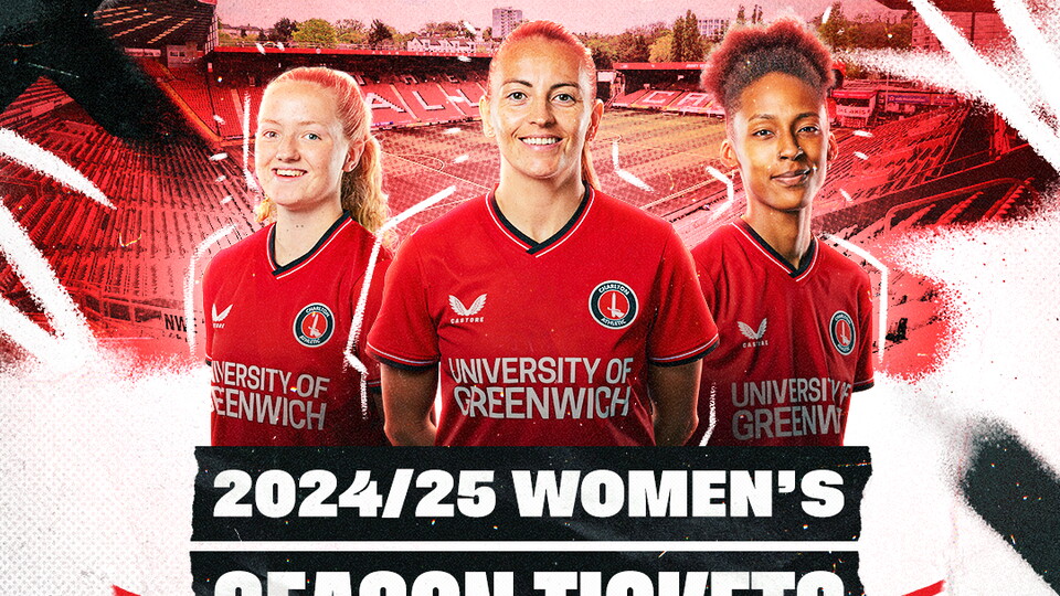 Season ticket image containing three women's players.