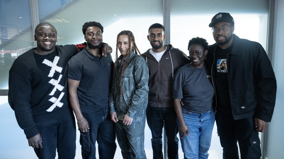 Moderator Ope Oduwole with speakers Tosin Gbaja, Maya Bruney, Subomi Odanye and Chaj Arunasalam during the Different Pathways event at The Valley, London.