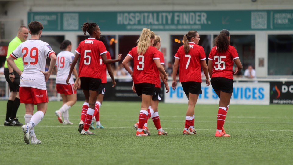 Players walking away