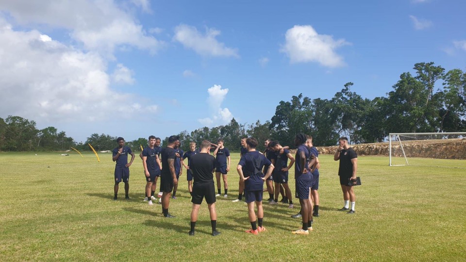 Charlton U21s on their pre-season tour in Jamaica.