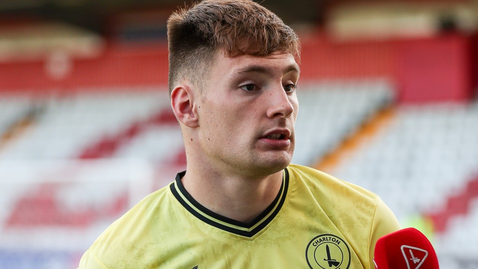 Josh Edwards being interviewed by CharltonTV