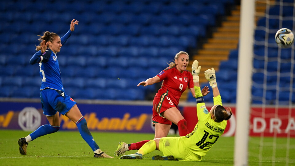 Kayleigh Barton on international duty