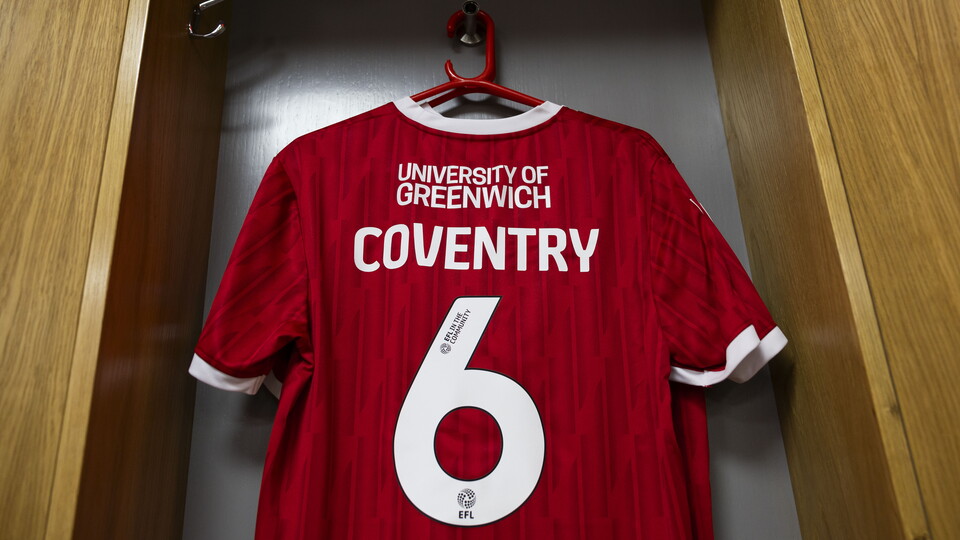 Conor Coventry's shirt in the dressing room