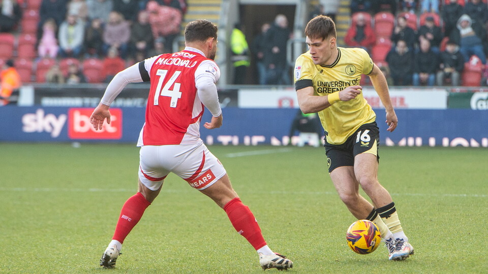 Josh Edwards on the ball