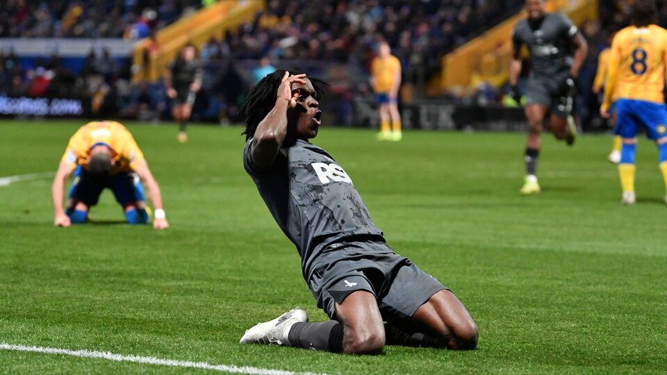 Tyreece Campbell celebrates