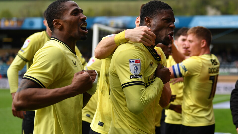 Charlton players celebrate