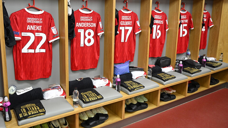 Charlton dressing room