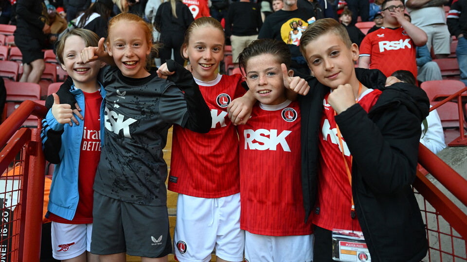 Young Charlton fans