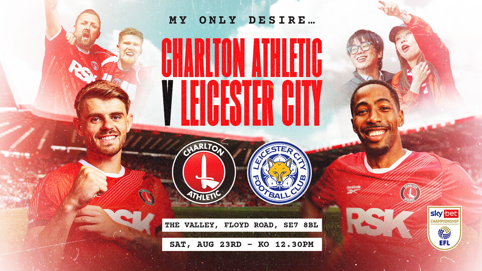 Charlton v Leicester poster