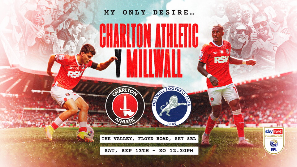 Charlton v Millwall graphic