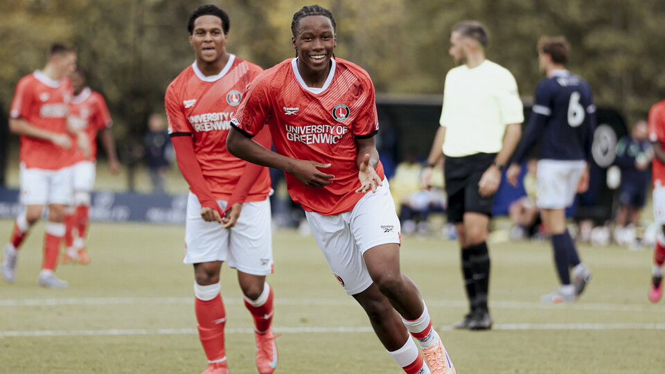 Ibrahim Fullah celebrates