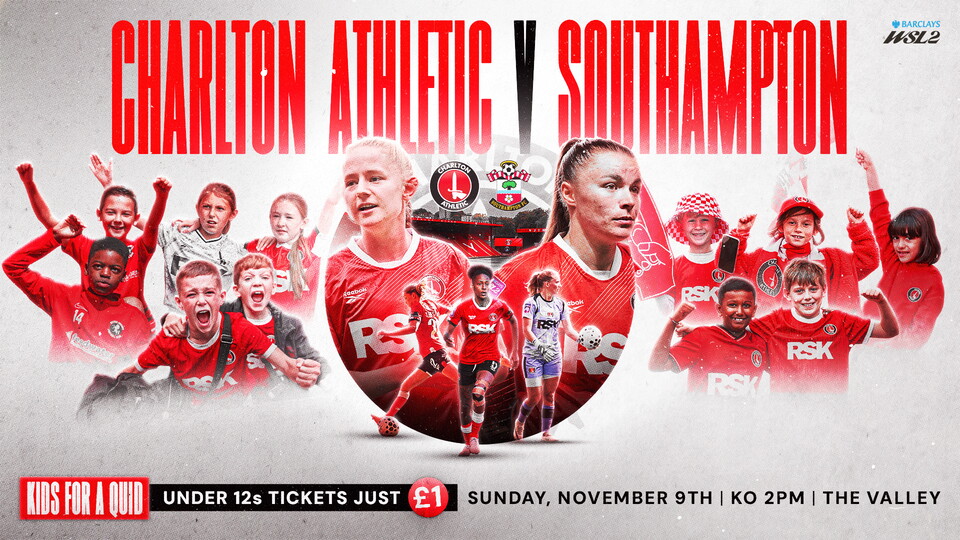 Charlton Athletic vs Southampton Tickets On Sale Now