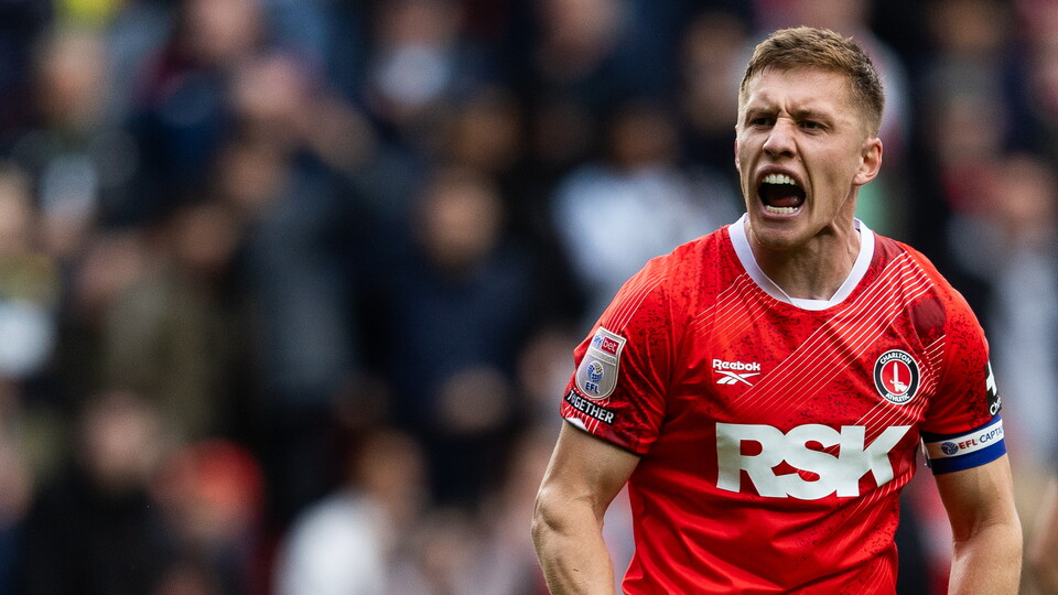 Greg Docherty celebrating