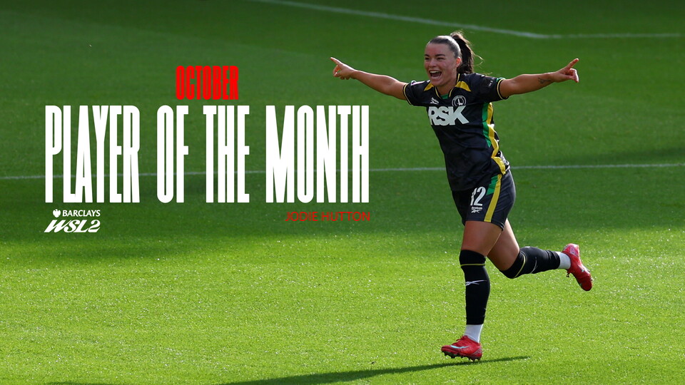 Jodie Hutton Charlton Athletic WSL 2 Player of the Month