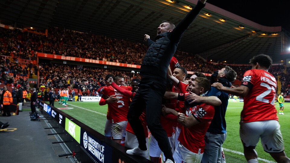 Charlton celebrate a late win