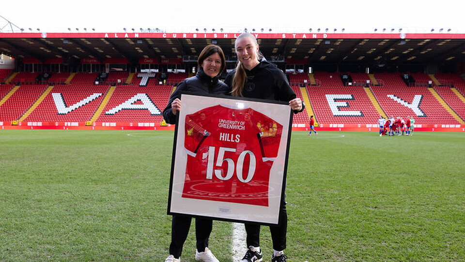 Karen Hills and Kiera Skeels Charlton Athletic Women's Football Club 150 matches as head coach