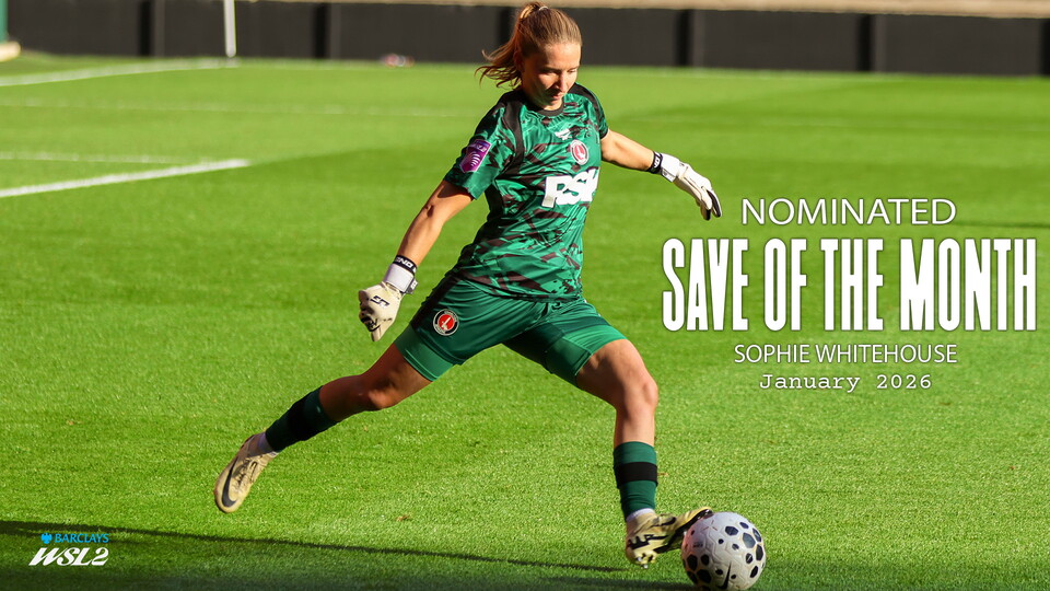 Sophie Whitehouse BWSL 2 Save of the Month Charlton Athletic Women's Football Club