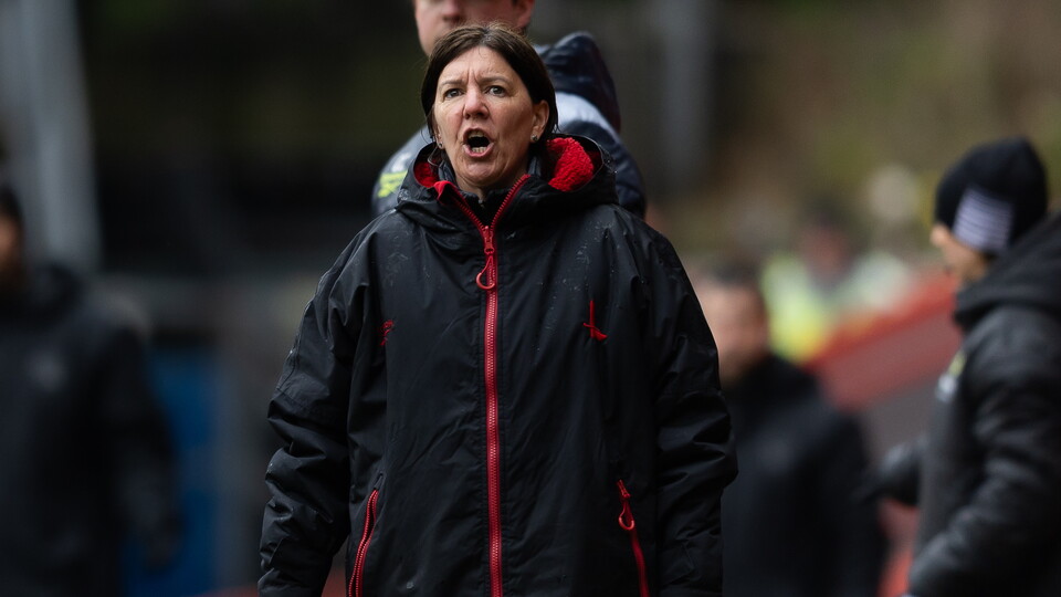 Karen Hills during the game against Durham