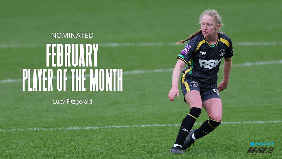 Lucy Fitzgerald has been nominated for WSL 2 player of the month