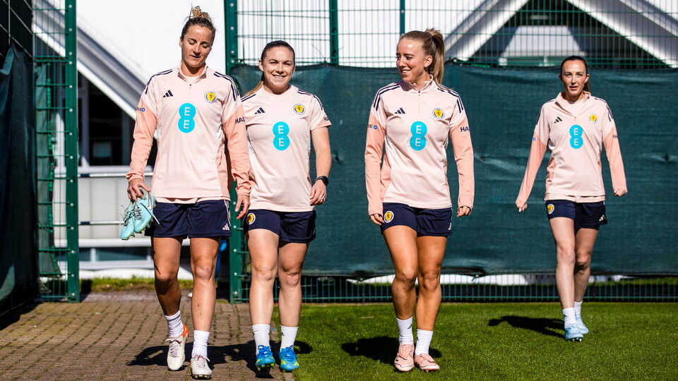 Charlotte Newsham on Scotland duty