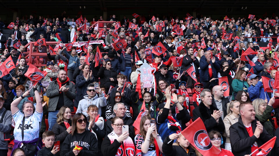 Crowd at Charlton v Liverpool