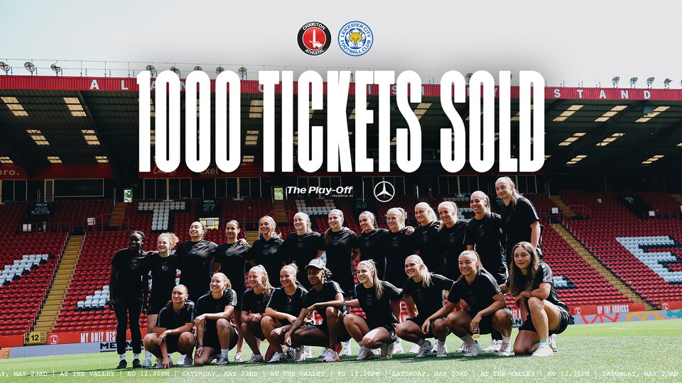 1000 tickets sold for Charlton v Leicester