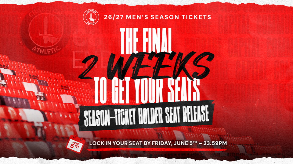 The final two weeks to get your seats