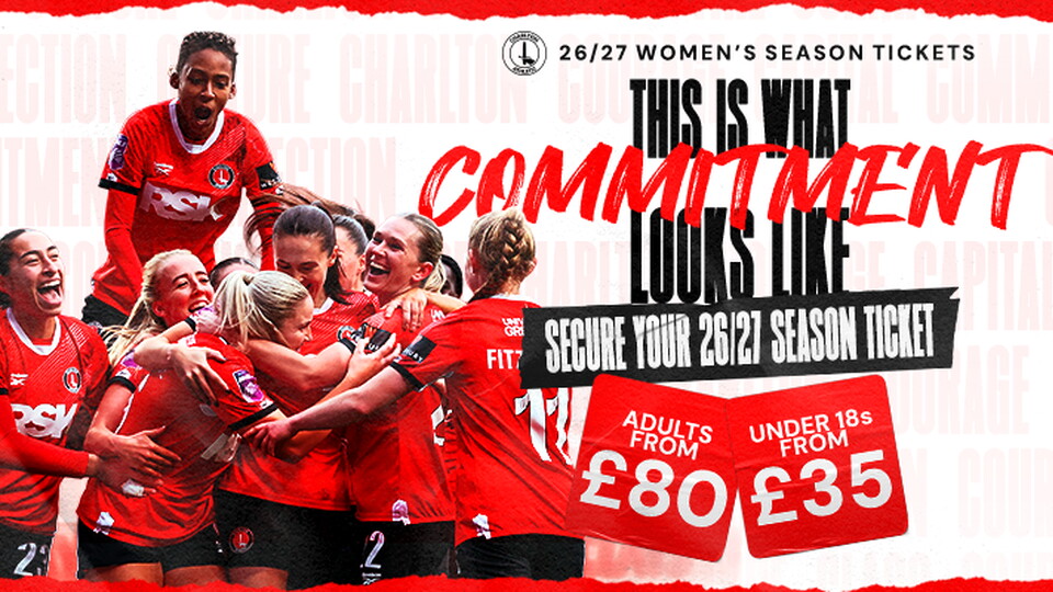 Early Bird Prices Women's Season Tickets Phase 2