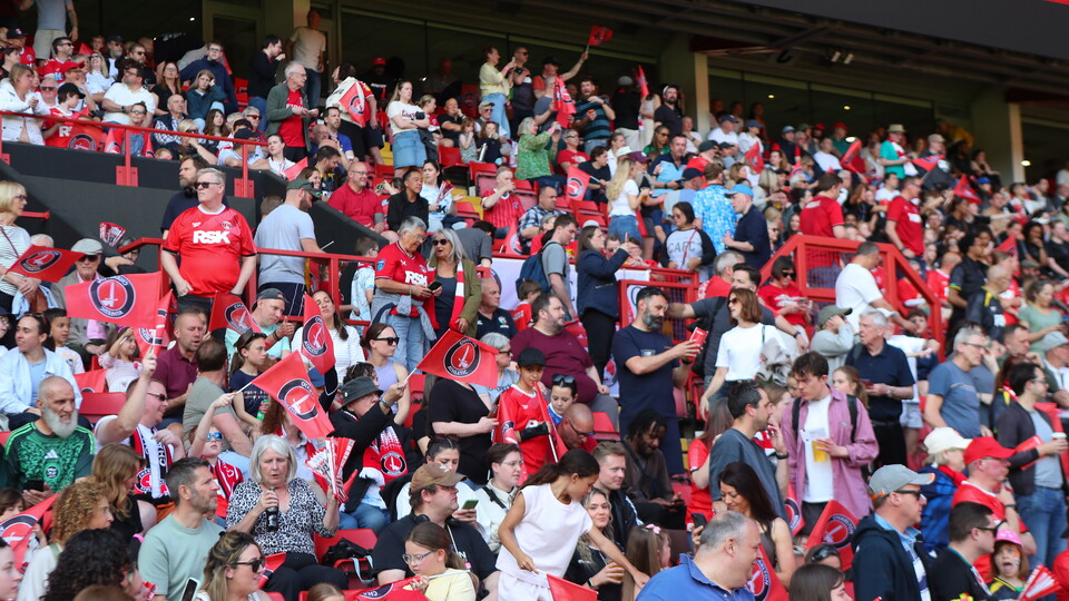 Fans at Charlton vs Birmingham