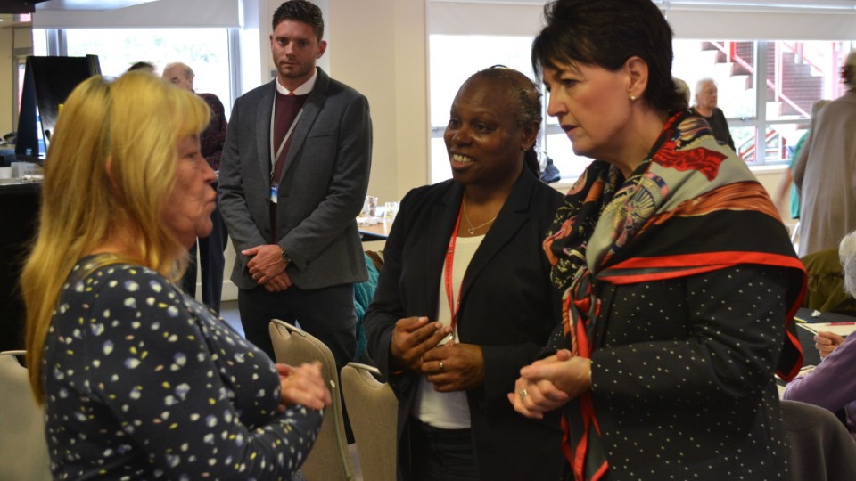 On Wednesday 23 October, Jo Churchill, Parliamentary Under-Secretary of State for Health, visited CACT at The Valley as part of the launch of the National Academy of Social Prescribing.

Guests from the Department of Health and NHS England attended Extra Time and enjoyed a tour of CACT's Health Improvement department.