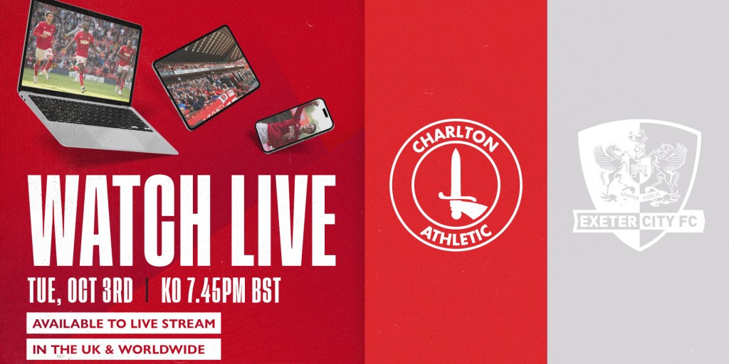 Watch Charlton v Exeter live in the UK and worldwide Charlton